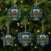 Maitland Tartan Crest Christmas Ceramic Ornament